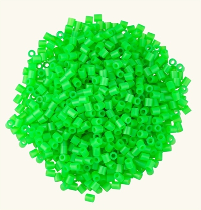 Nabbi Rørperler 1100 stk. - Grøn Neon